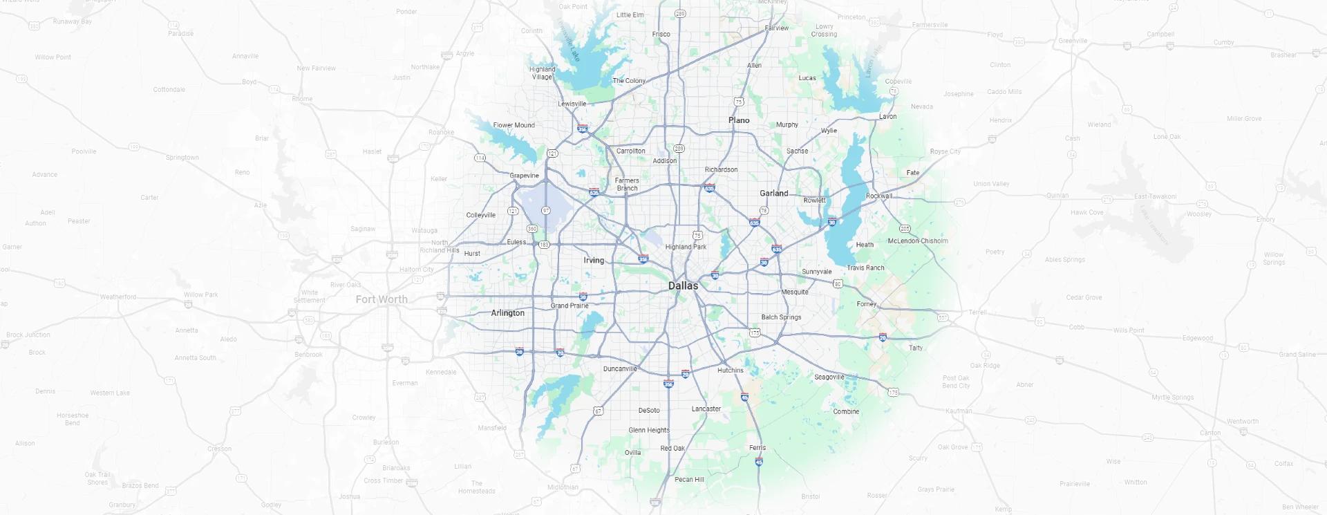 The Poochies service-area map across Preston Hollow, Lakewood and North Dallas